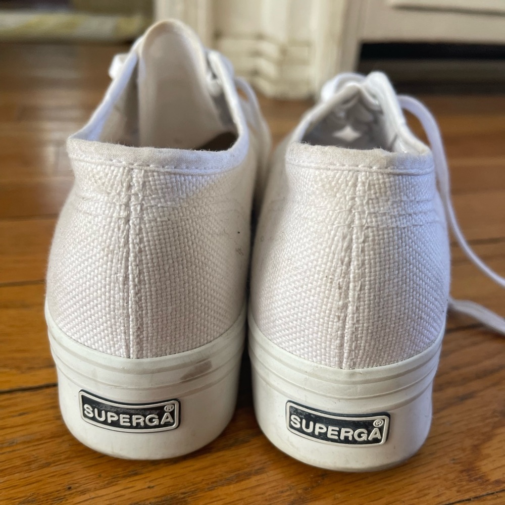 Superga 2790 Platform Sneaker White size 37.5 - Picture 8 of 9